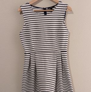 Blue and White Striped Forever 21 Dress